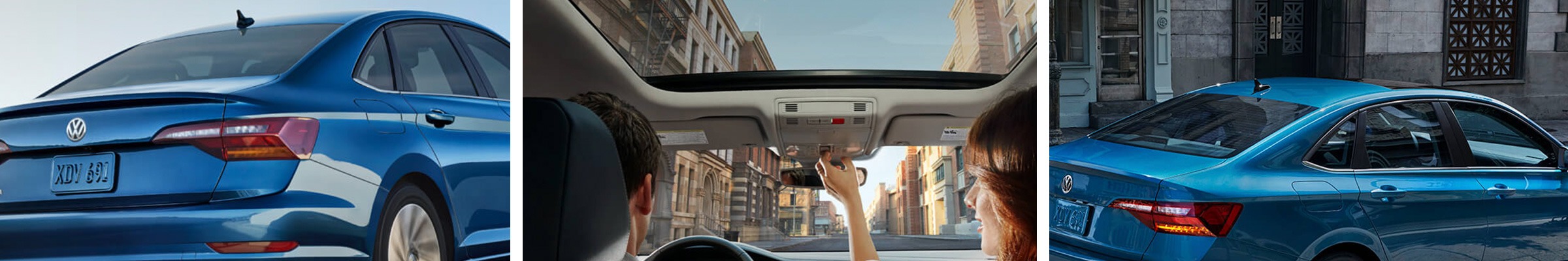 a collection of interior and exterior of photos of a 2020 Volkswagen Jetta