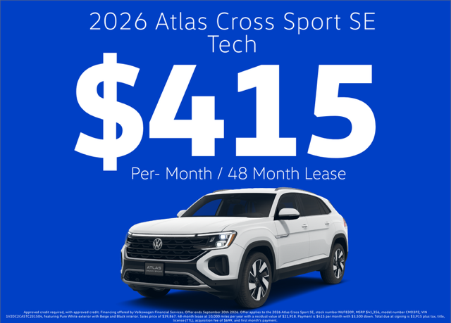 2026 Volkswagen Atlas Cross Sport SE with Technology