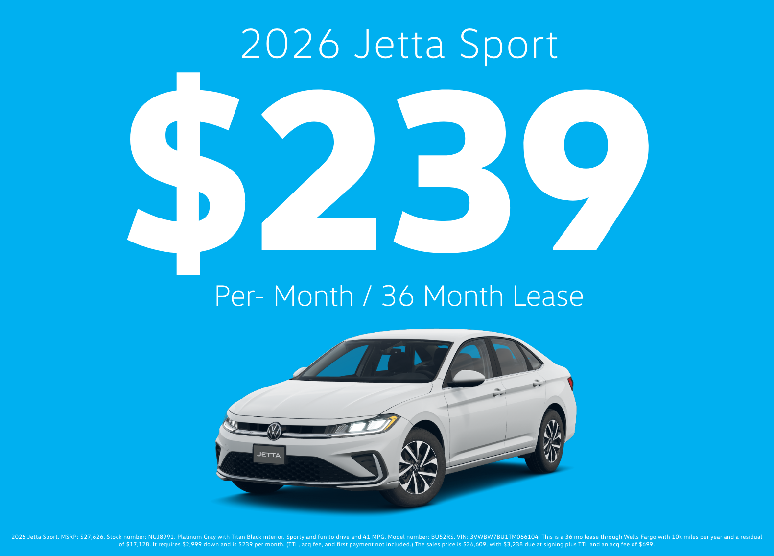 2026 Volkswagen Jetta Sport