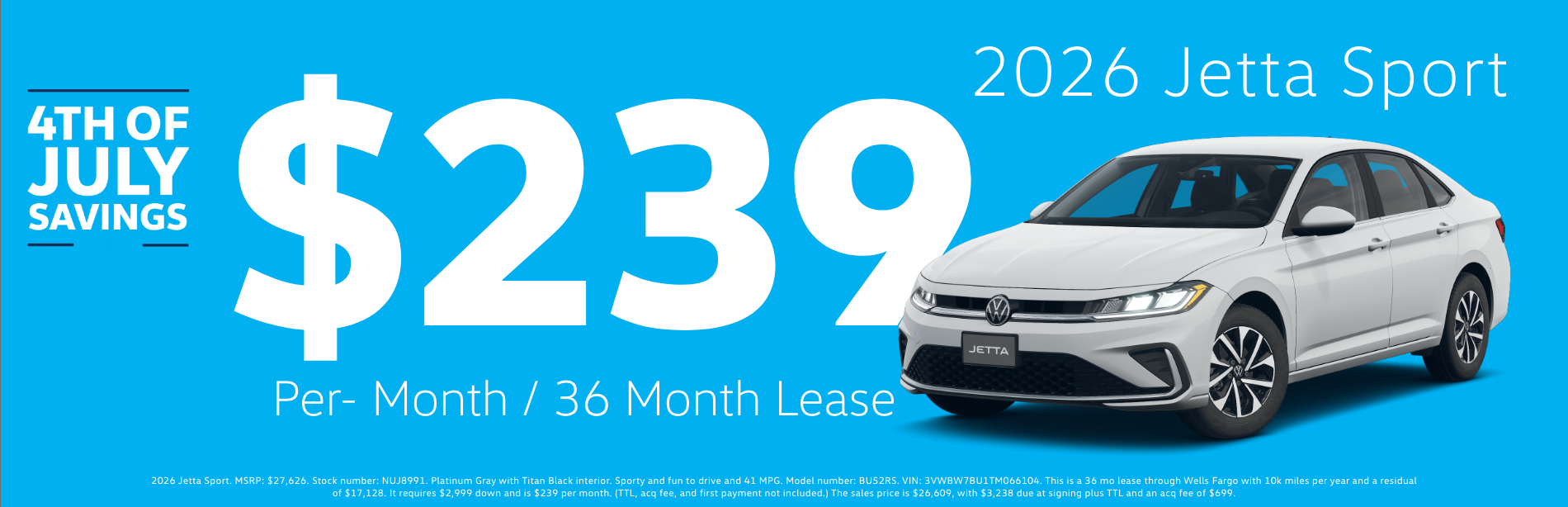 Jetta Offer