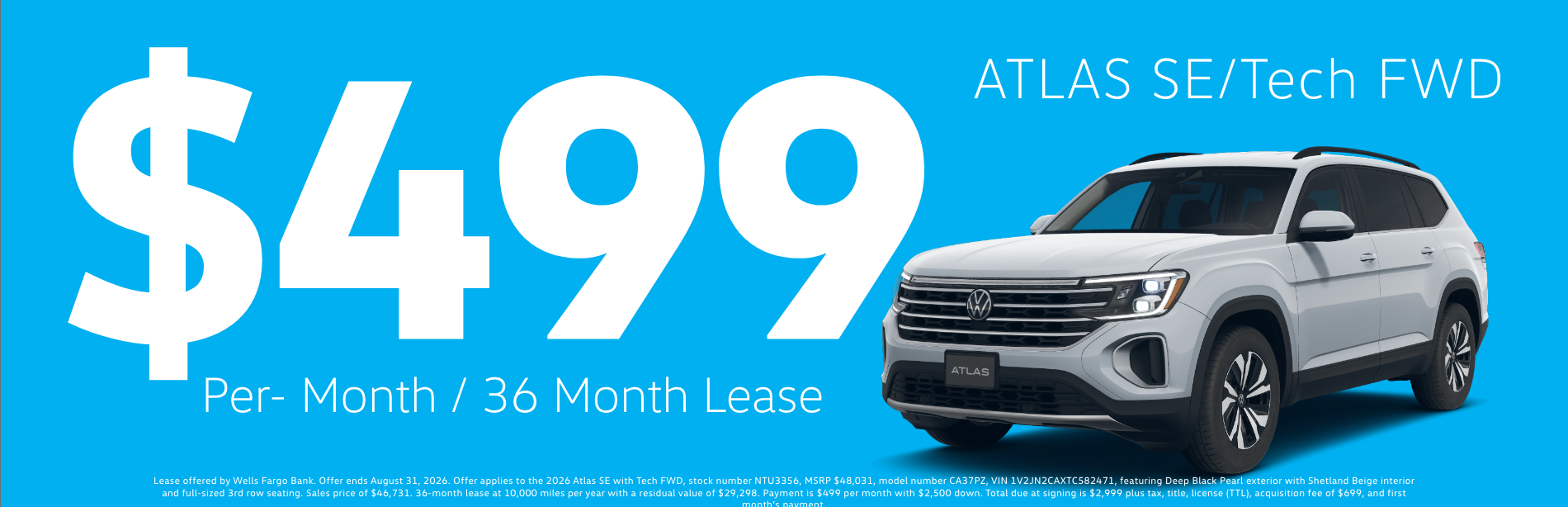 0.9% APR on 2026 Atlas
