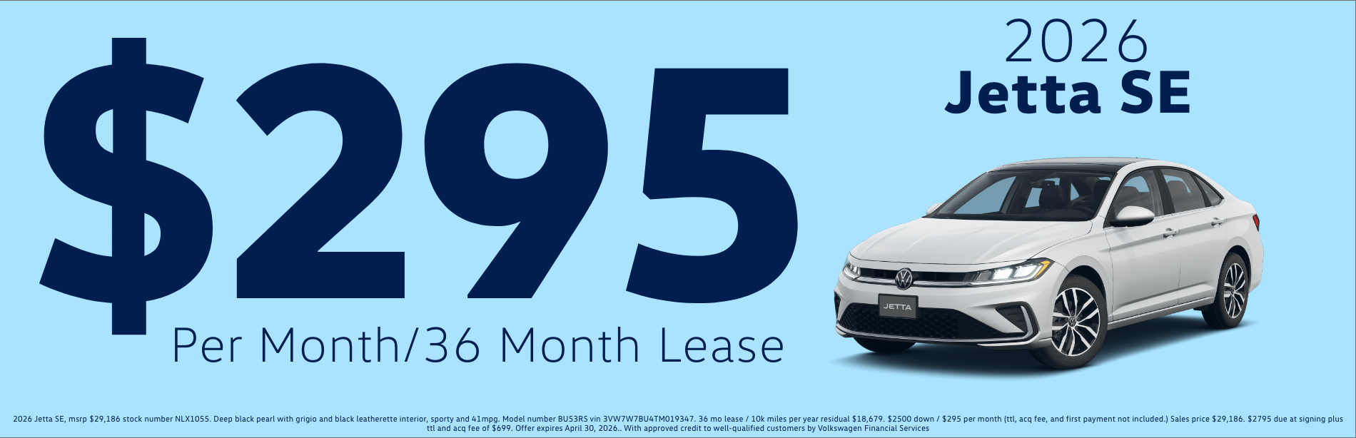 Jetta lease offer