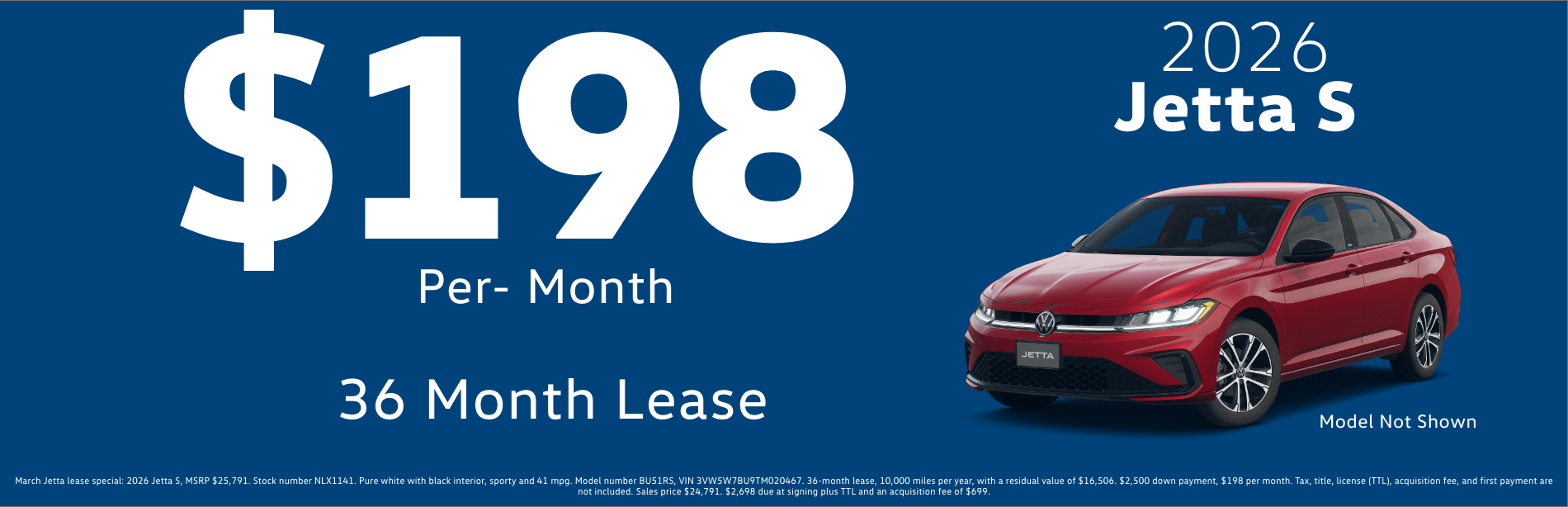 Jetta lease offer