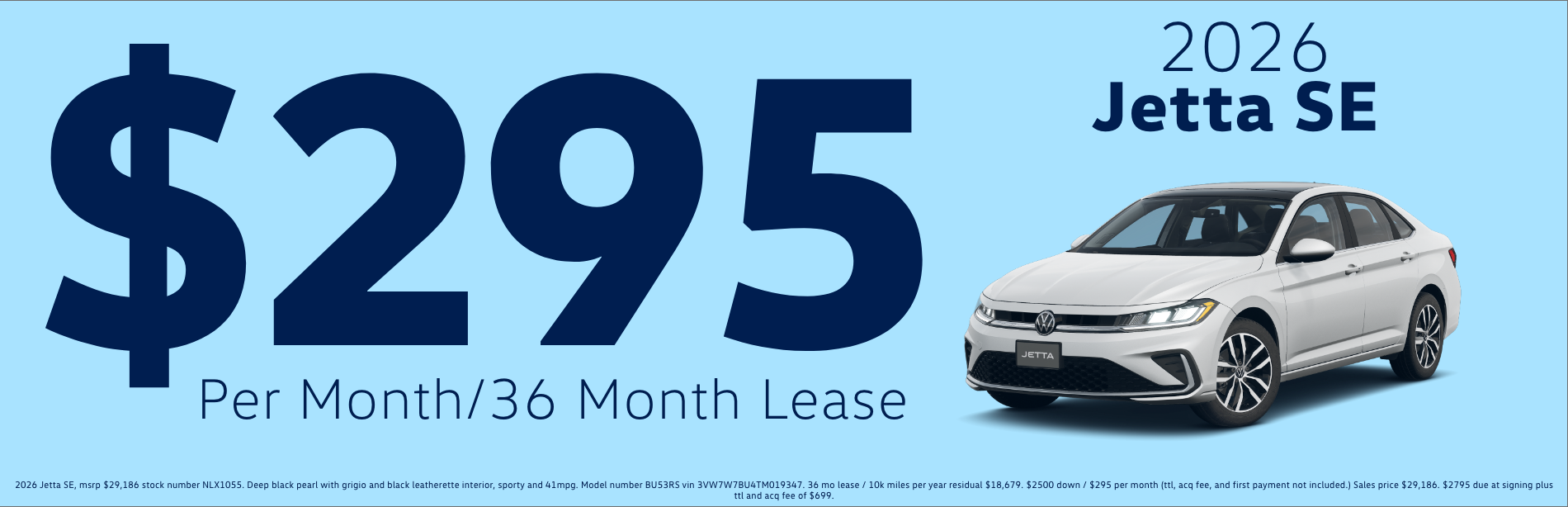 Jetta lease offer
