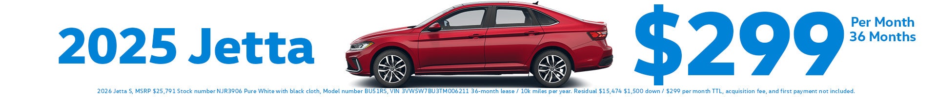 2025 Jetta Offer