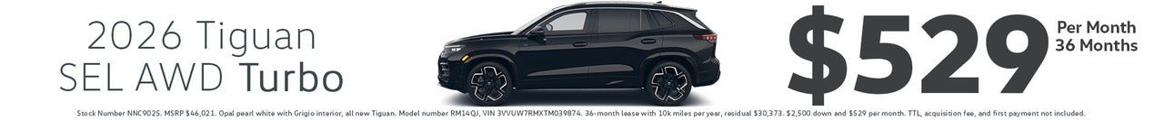 New 2025 Tiguan Offer