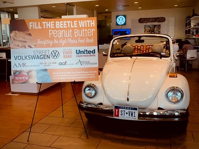 High Plains Food Bank “Fill the Beetle with Peanut Butter” Sponsor